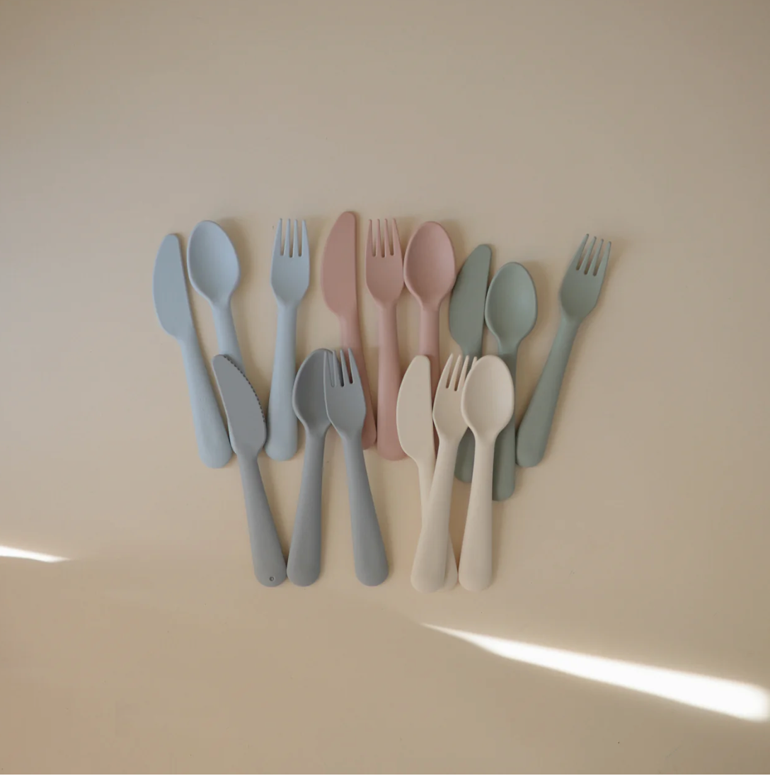 Mushie Cutlery Set (Fork, Spoon, Knife)