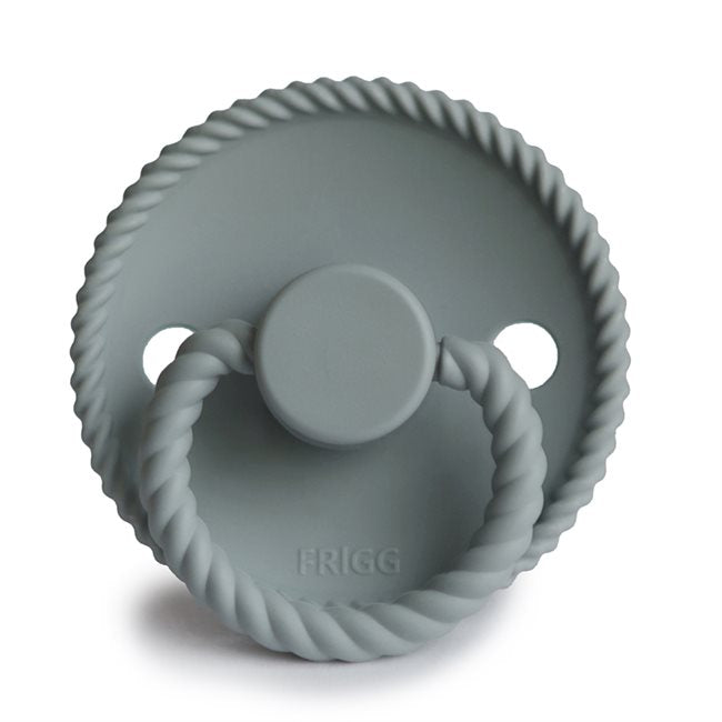 FRIGG Rope - Round Silicone Pacifier - French Gray