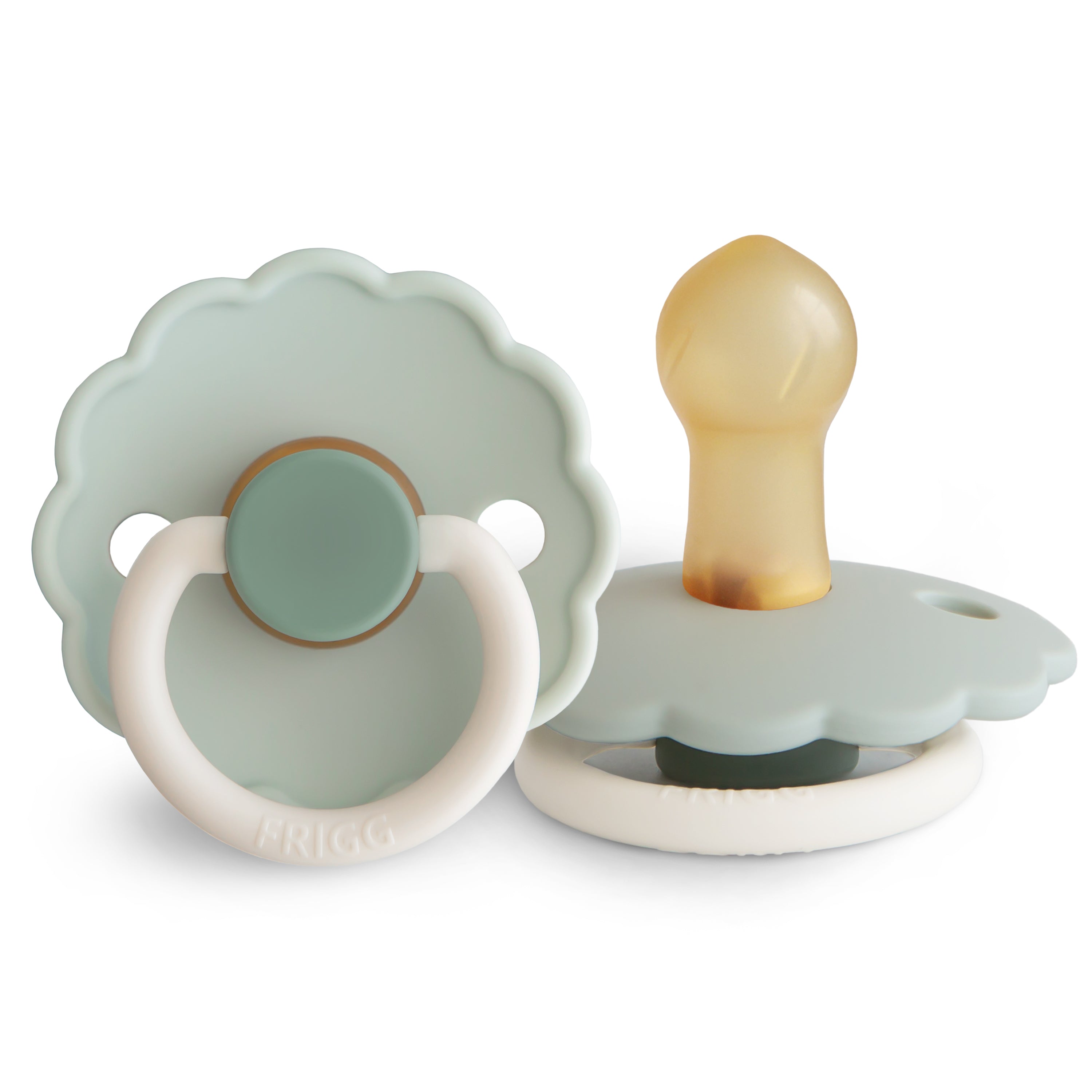 FRIGG Daisy Colourblock - Round Latex Pacifier - Little Darling