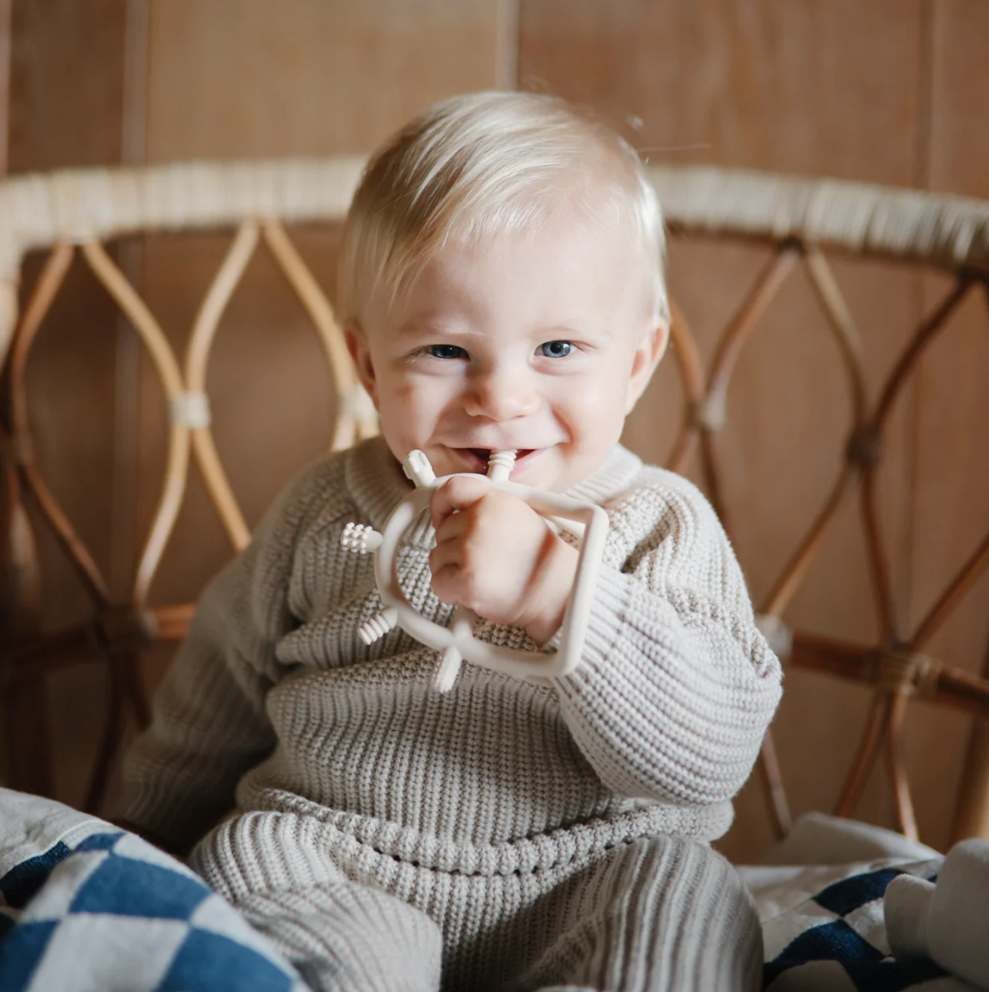 Mushie No-Drop Sensory Teethers