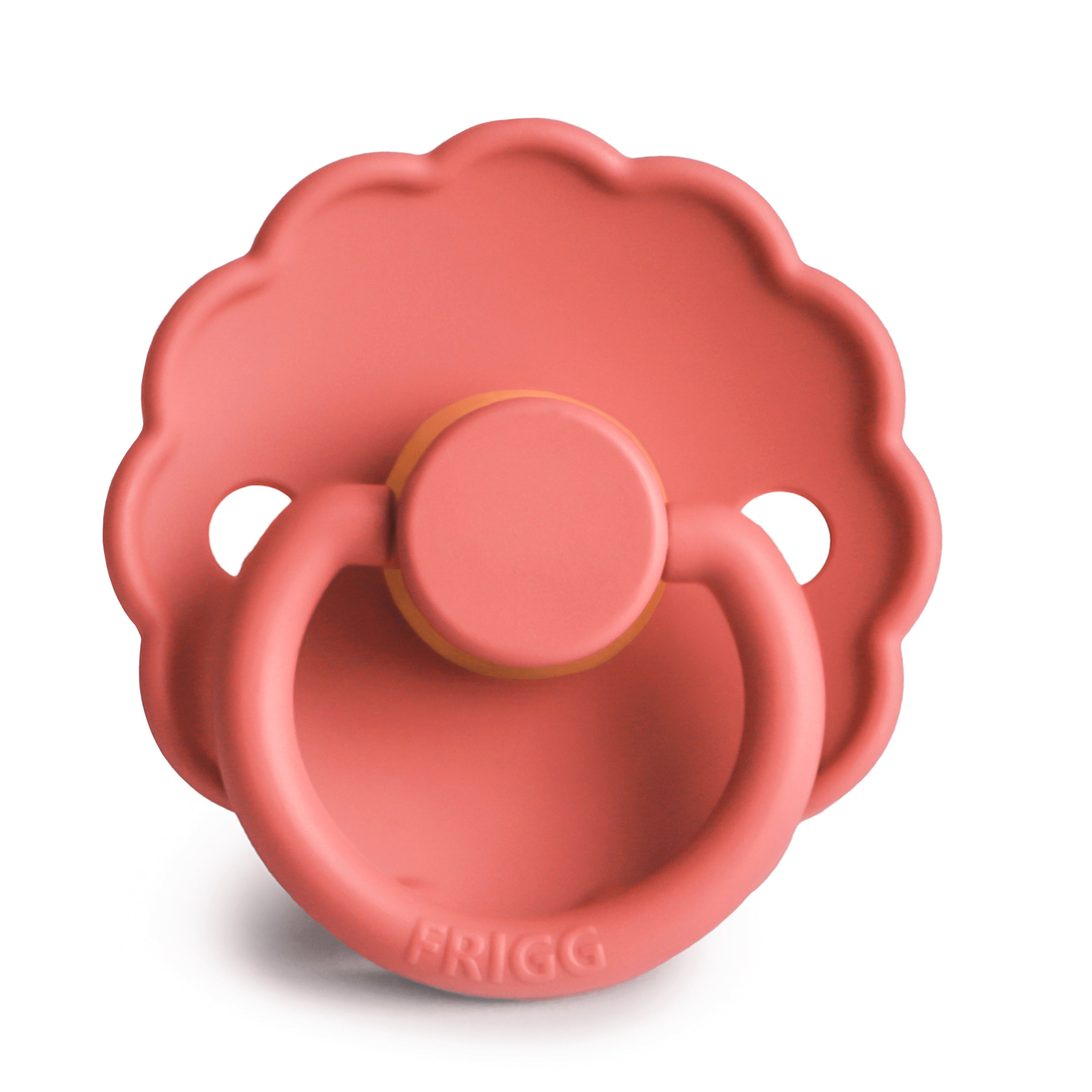 FRIGG Daisy - Round Latex Pacifier - Poppy