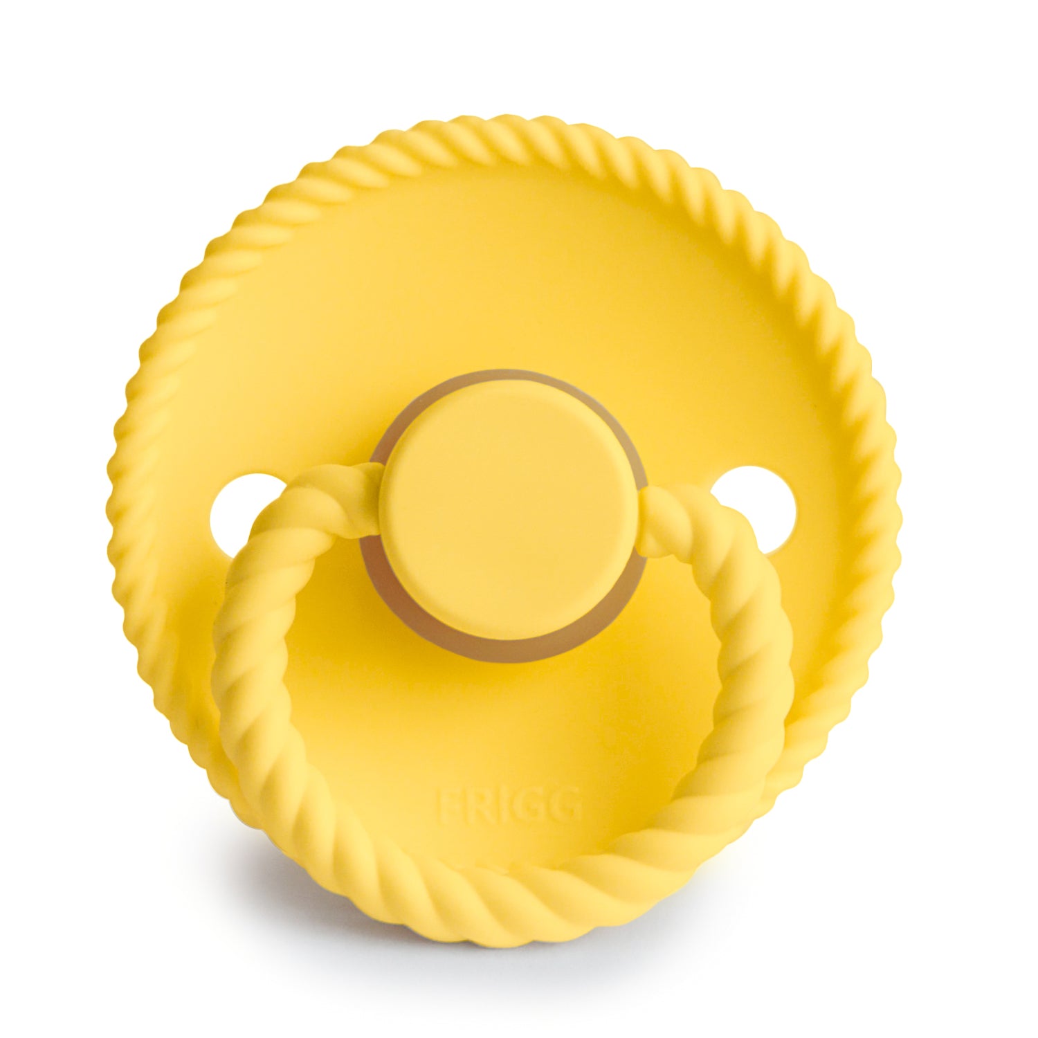 FRIGG Rope - Round Latex Pacifier - Sunflower (LIMITED SUMMER COLLECTION)