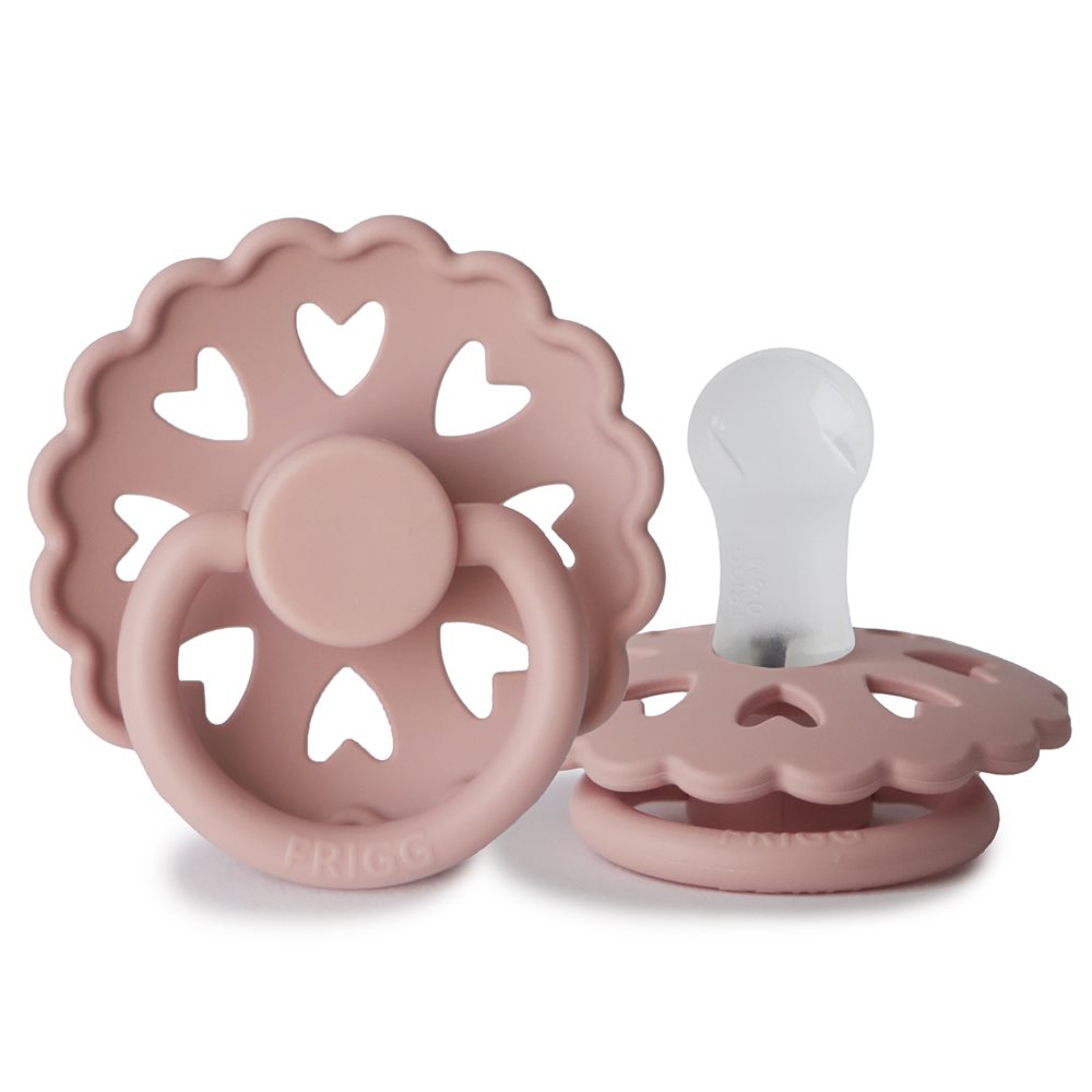 FRIGG Fairytale - Round Silicone Pacifier - The Little Match Girl (Blush)