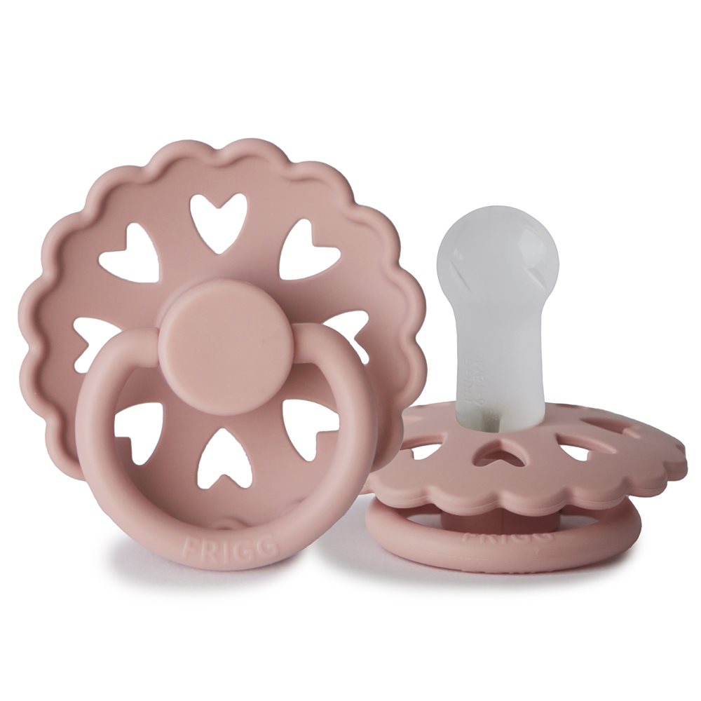 FRIGG Fairytale - Round Silicone Pacifier - The Little Match Girl (Blush)