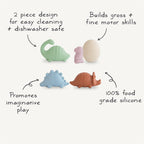 Mushie Bath Play Set - Dino