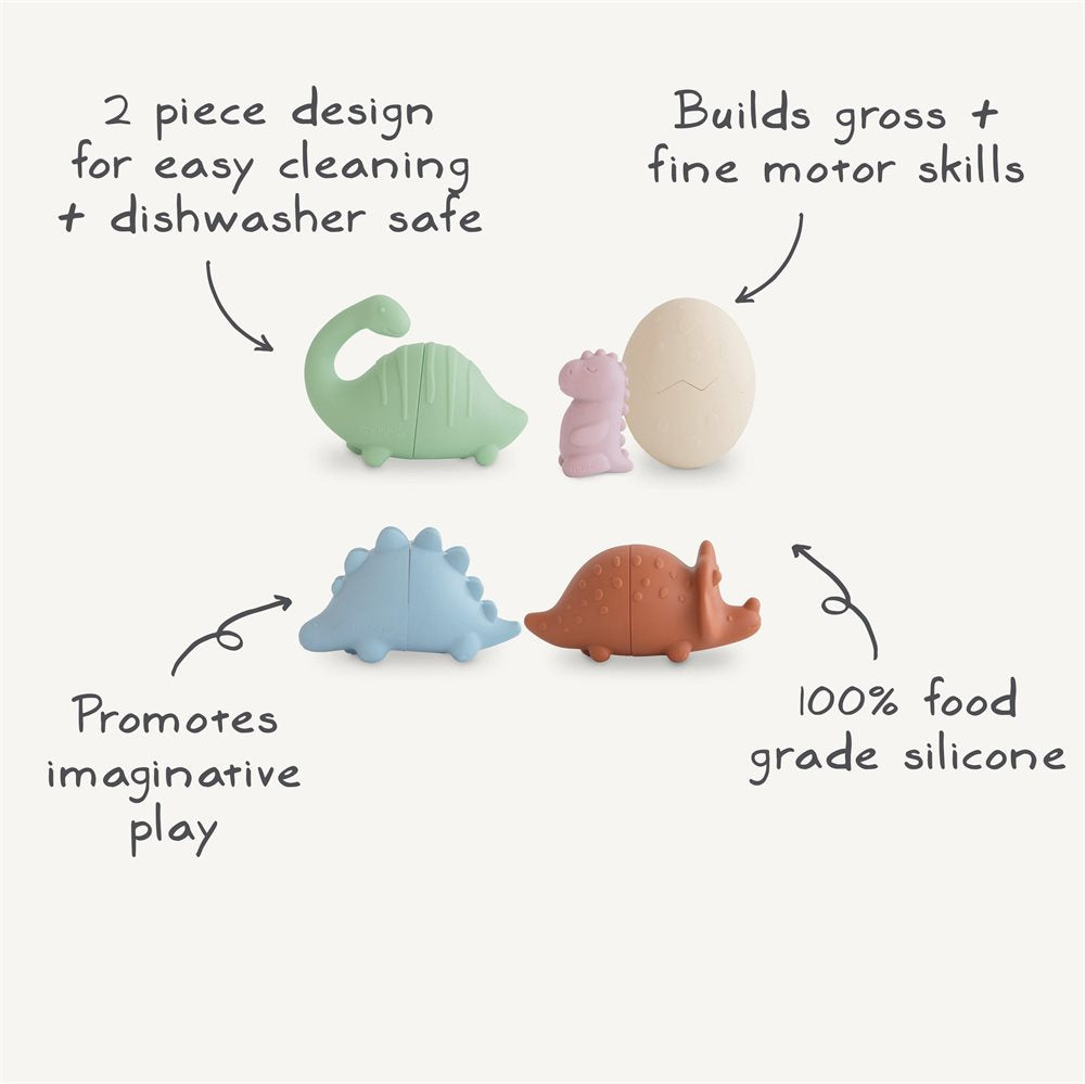 Mushie Bath Play Set - Dino