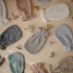 Mushie Organic Cotton Bath Mitt 2-Pack