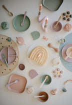 Mushie Plate Square 2P