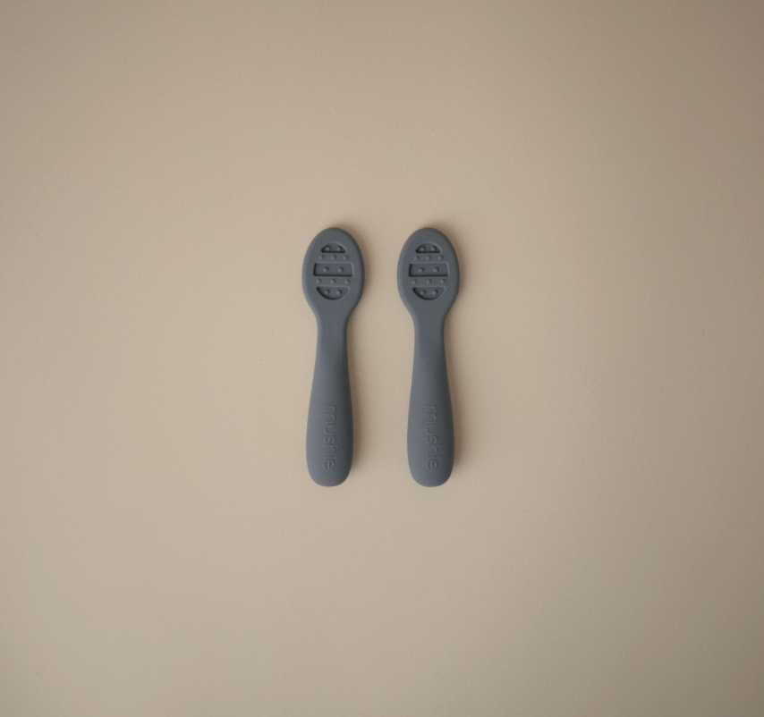 Mushie First Feeding Baby Spoons 2-Pack