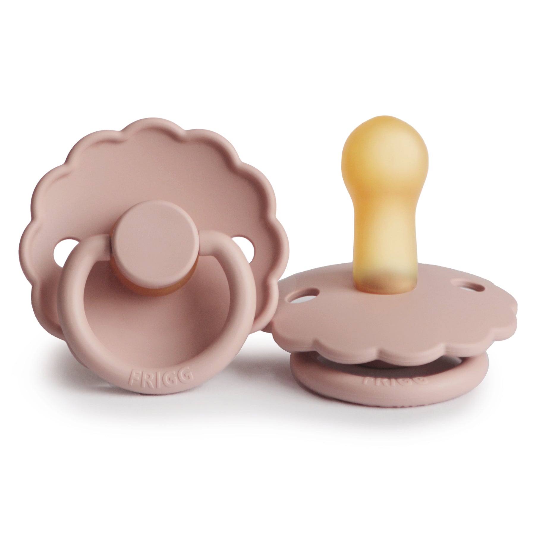 FRIGG Daisy - Round Latex Pacifier - Blush
