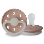 FRIGG Moon Night - Round Silicone Pacifier - Blush