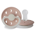 Frigg Moon Night - Round Silicone Pacifier - Blush