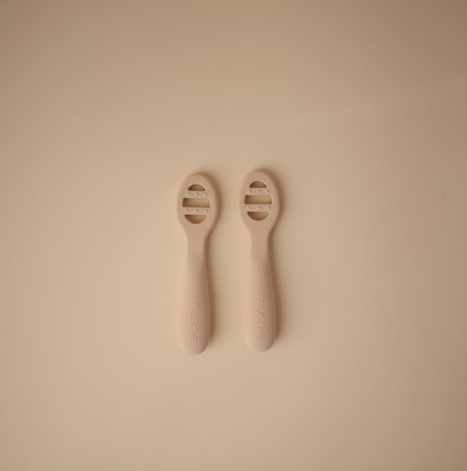 Mushie First Feeding Baby Spoons 2-Pack