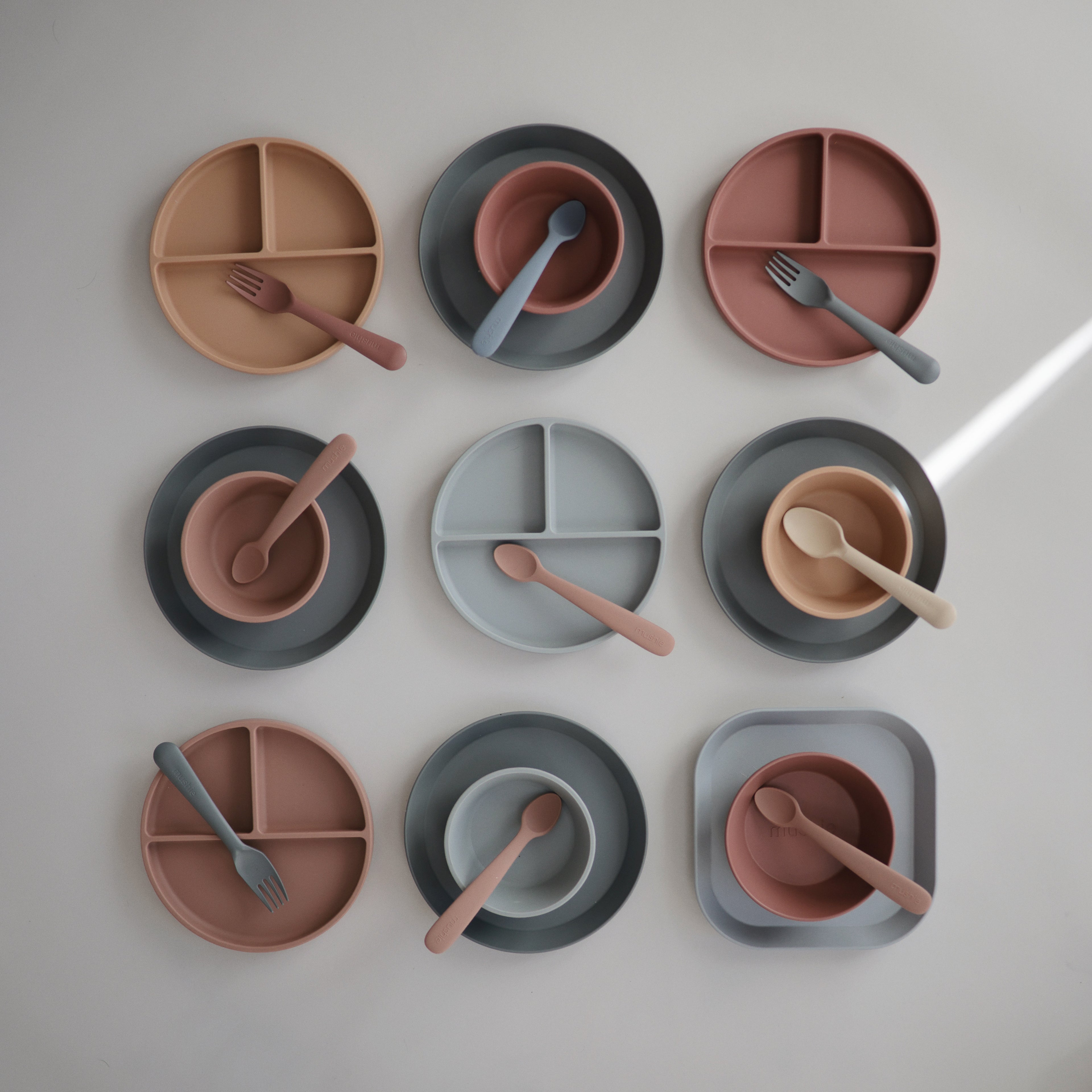 Mushie Plate Square 2P