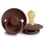 FRIGG Rope - Round Latex Pacifier - Cocoa