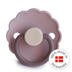 FRIGG Daisy Colourblock - Round Silicone Pacifier - Lavender Haze