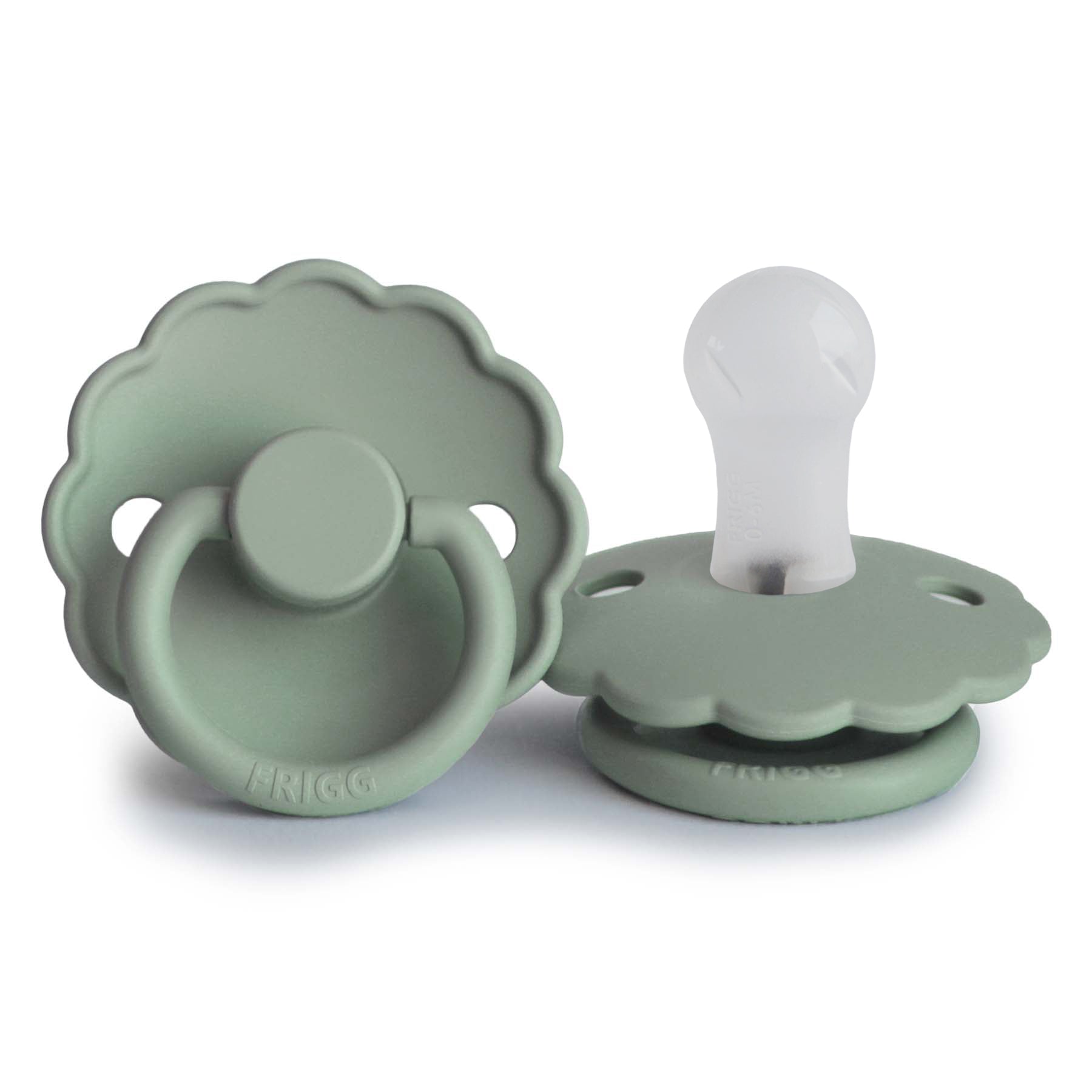 FRIGG Daisy - Round Silicone Pacifier - Sage
