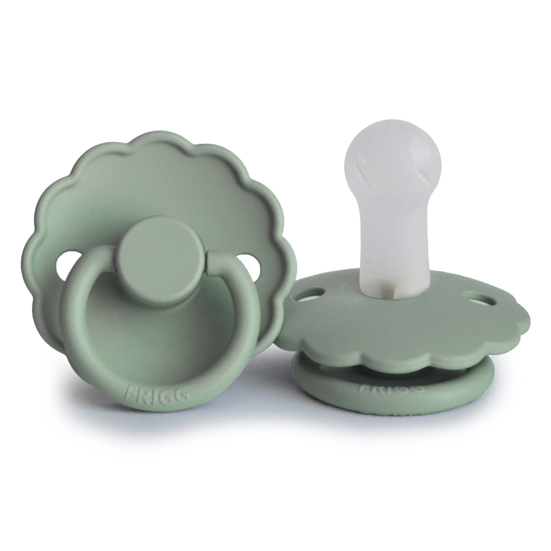 FRIGG Daisy - Round Silicone Pacifier - Sage