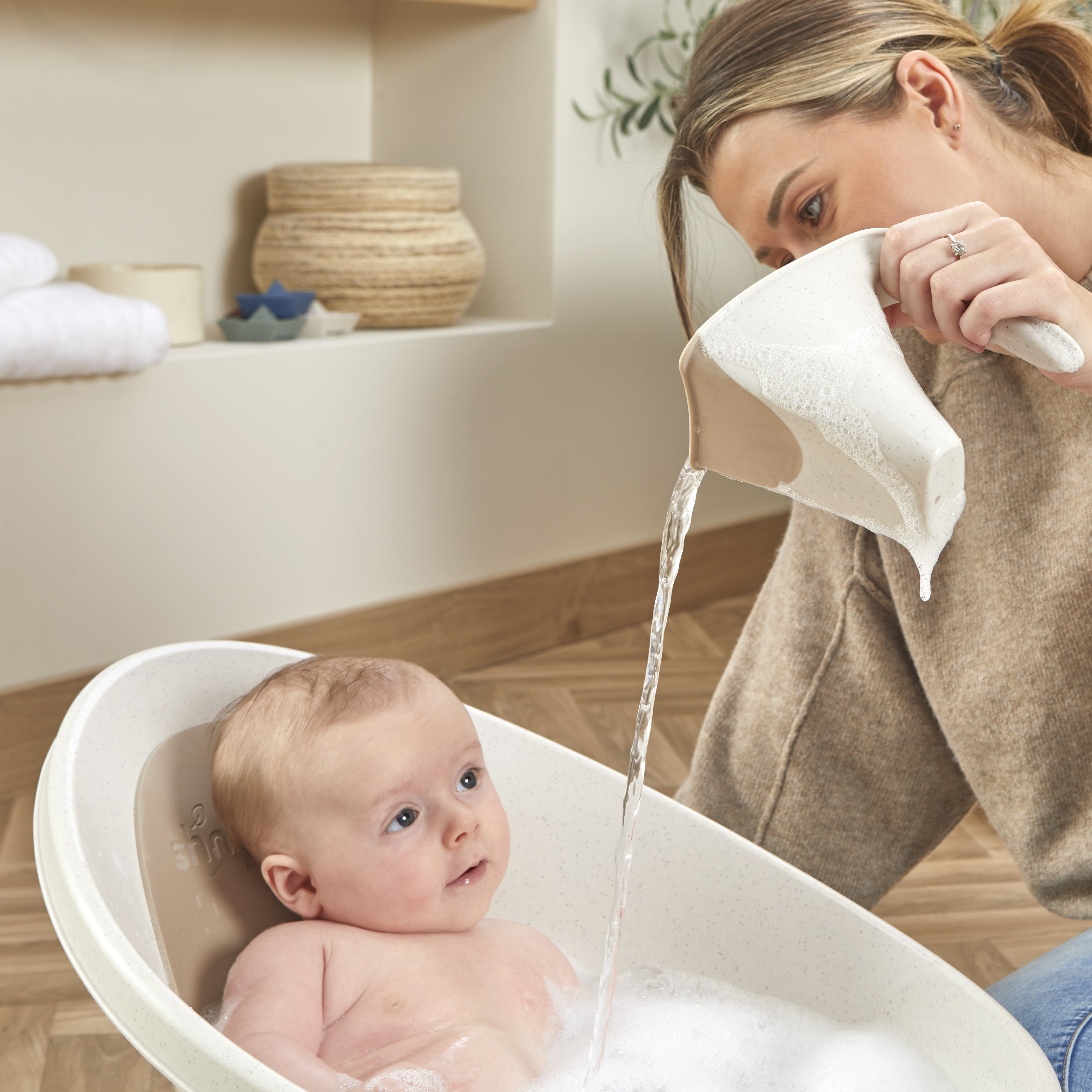 Shnuggle Eco Baby Bath | Cookies & Cream