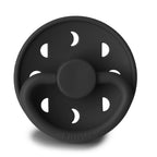 Frigg Moon - Round Silicone Pacifier - Jet Black