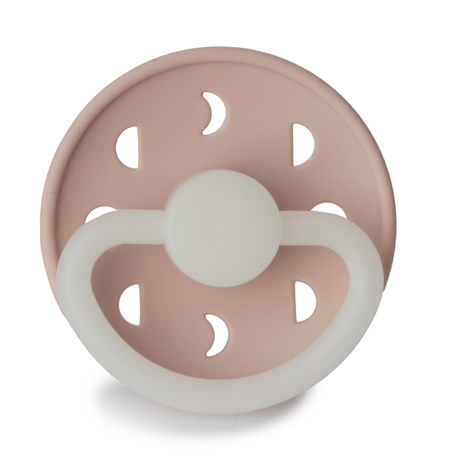 Frigg Moon Night - Round Silicone Pacifier - Blush