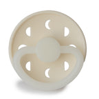 Frigg Moon Night - Round Silicone Pacifier - Cream