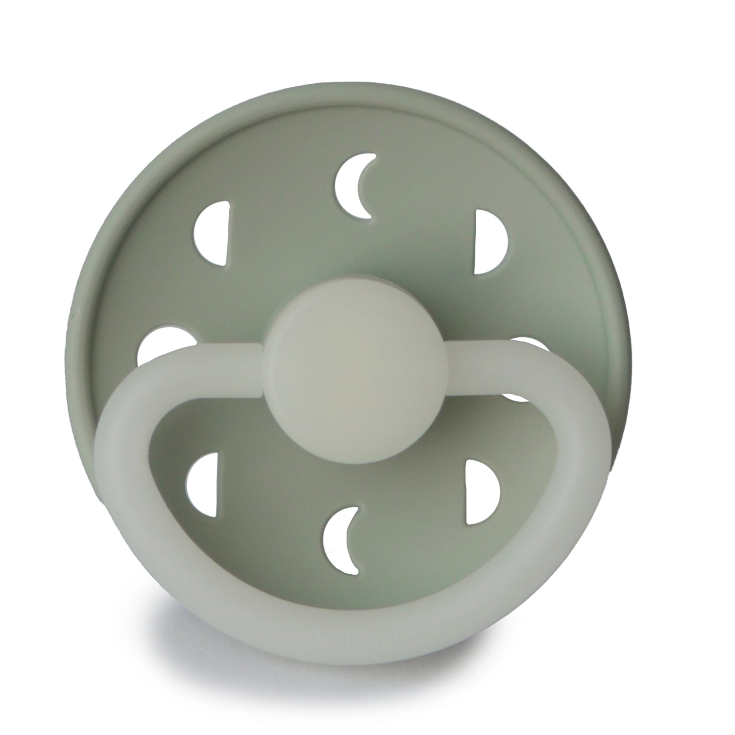 Frigg Moon Night - Round Silicone Pacifier - Sage