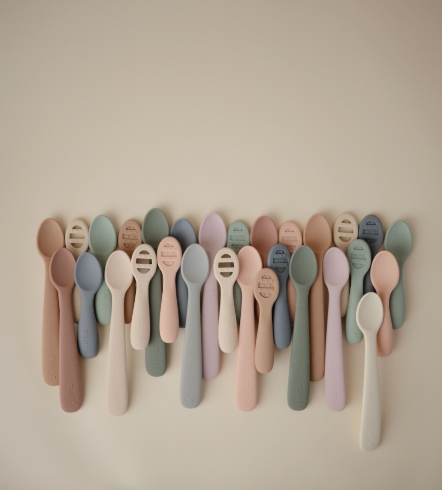Mushie First Feeding Baby Spoons 2-Pack