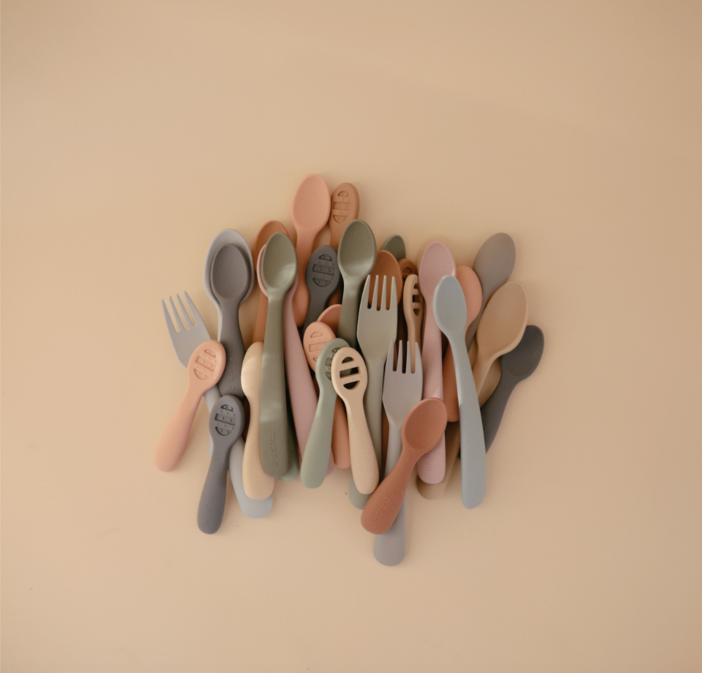 Mushie First Feeding Baby Spoons 2-Pack
