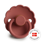 Frigg Daisy - Round Latex Pacifier - Baked Clay