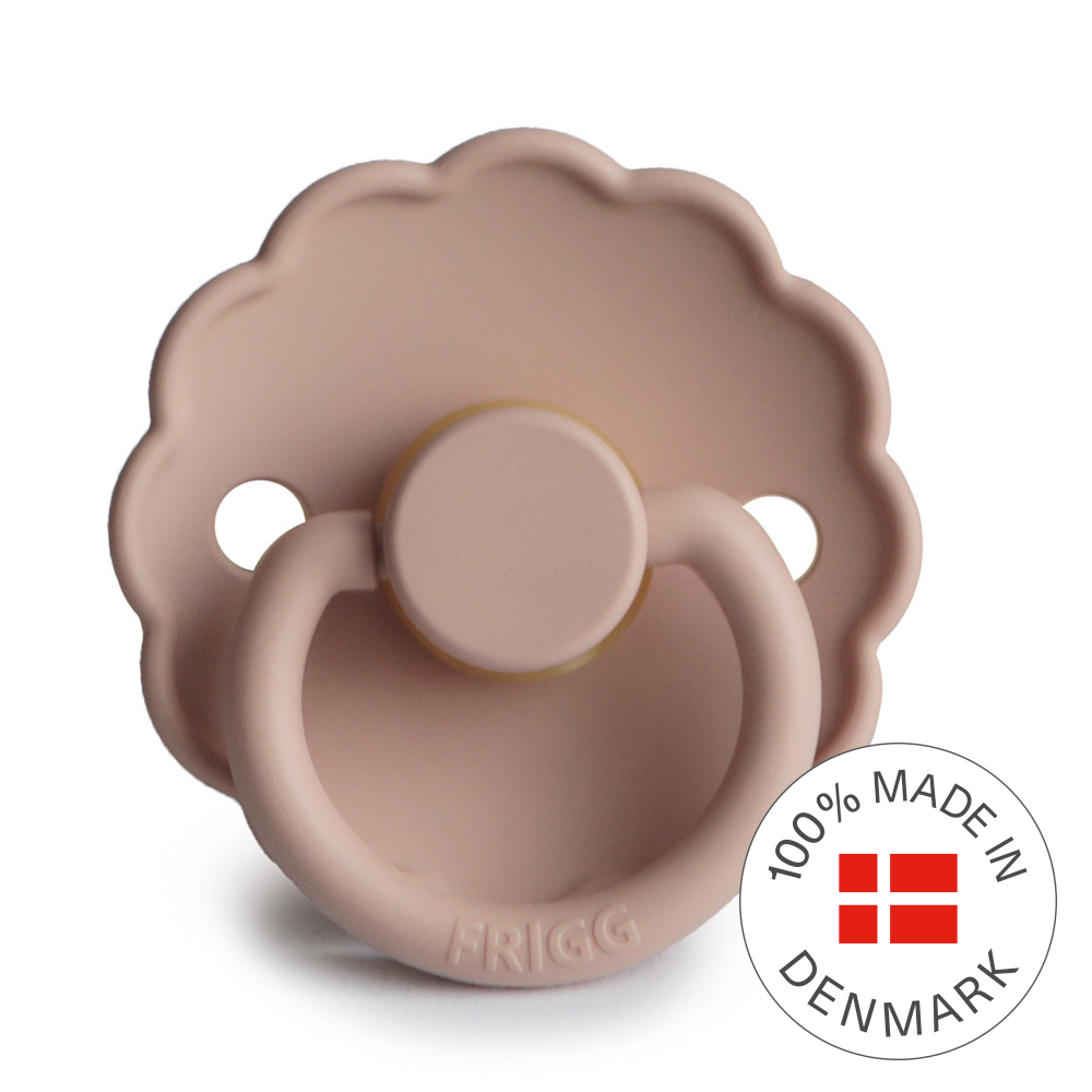 Frigg Daisy - Round Latex Pacifier - Blush