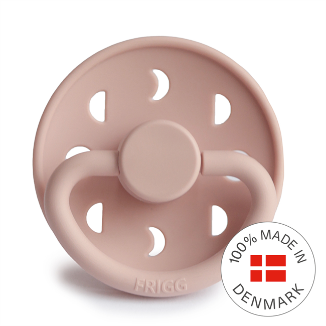 FRIGG Moon - Round Silicone Pacifier - Blush