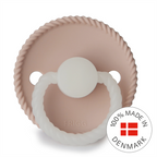 FRIGG Rope Night - Round Silicone Pacifier - Blush Night