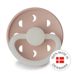 FRIGG Moon Night - Round Silicone Pacifier - Blush