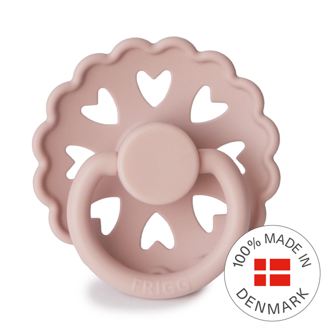 FRIGG Fairytale - Round Silicone Pacifier - The Little Match Girl (Blush)