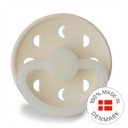 FRIGG Moon Night - Round Silicone Pacifier - Cream