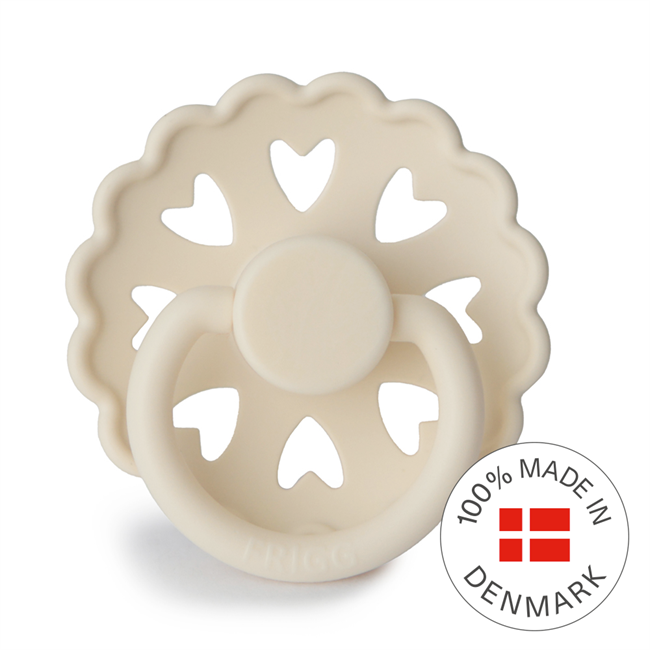 FRIGG Fairytale - Round Silicone Pacifier - The Ugly Duckling (Cream)