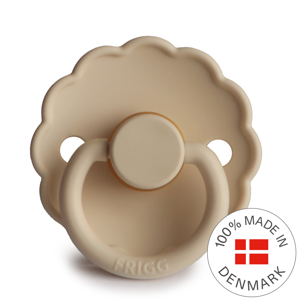 Frigg Daisy - Round Latex Pacifier - Croissant