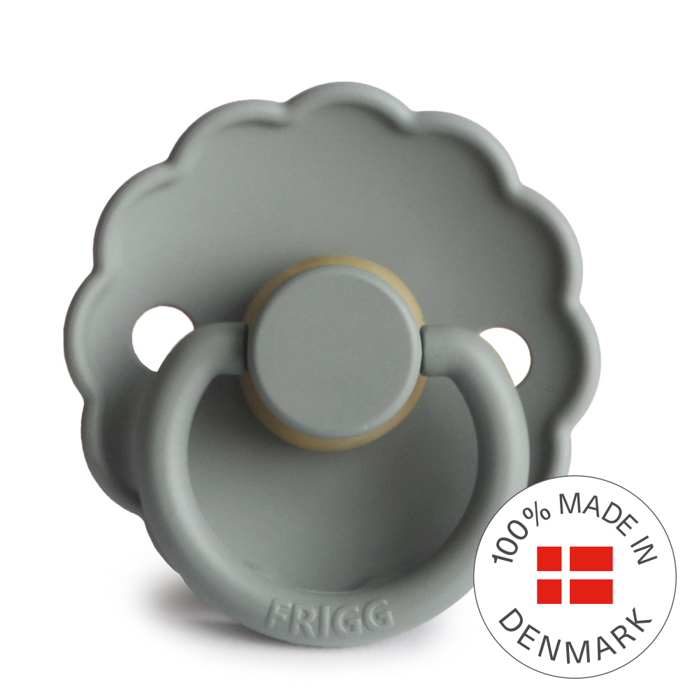 Frigg Daisy - Round Latex Pacifier - French Gray