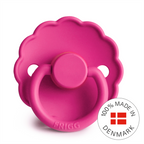 Frigg Daisy - Round Latex Pacifier - Fuchsia