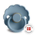 Frigg Daisy - Round Latex Pacifier - Glacier Blue