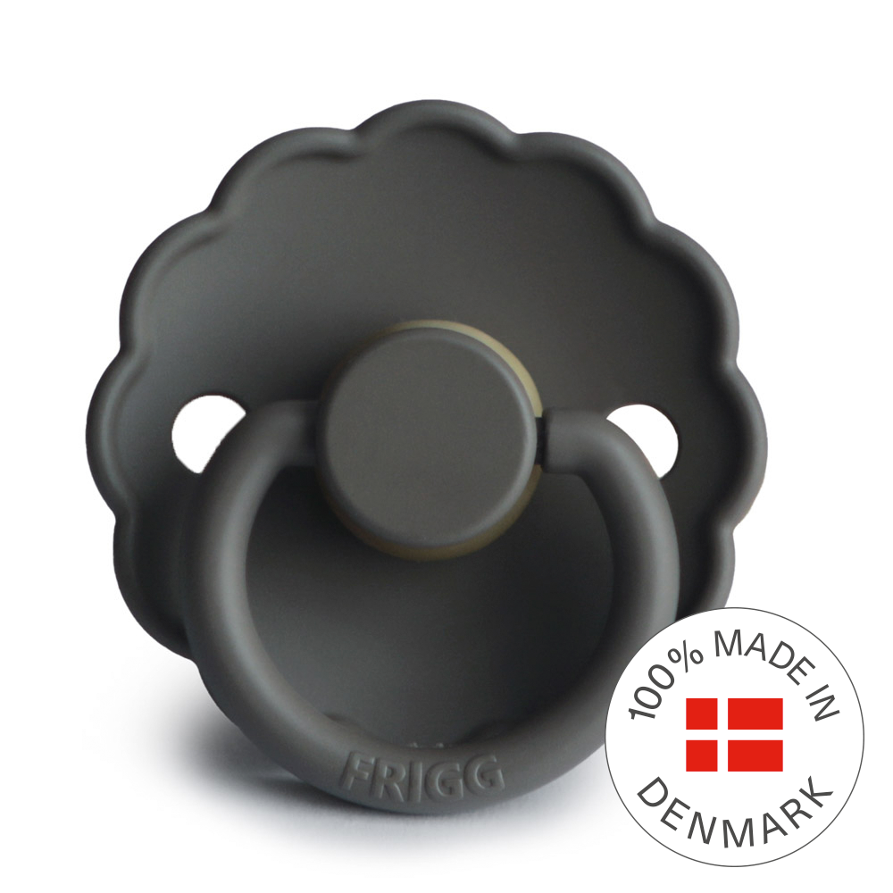 Frigg Daisy - Round Latex Pacifier - Graphite