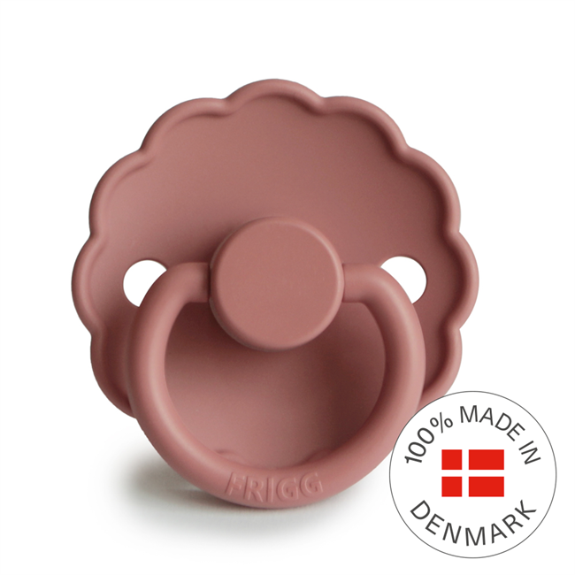 FRIGG Daisy - Round Silicone Pacifier - Powder Blush