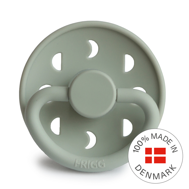FRIGG Moon - Round Silicone Pacifier - Sage