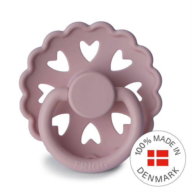 FRIGG Fairytale - Round Silicone Pacifier - The Little Mermaid (Twilight Mauve)