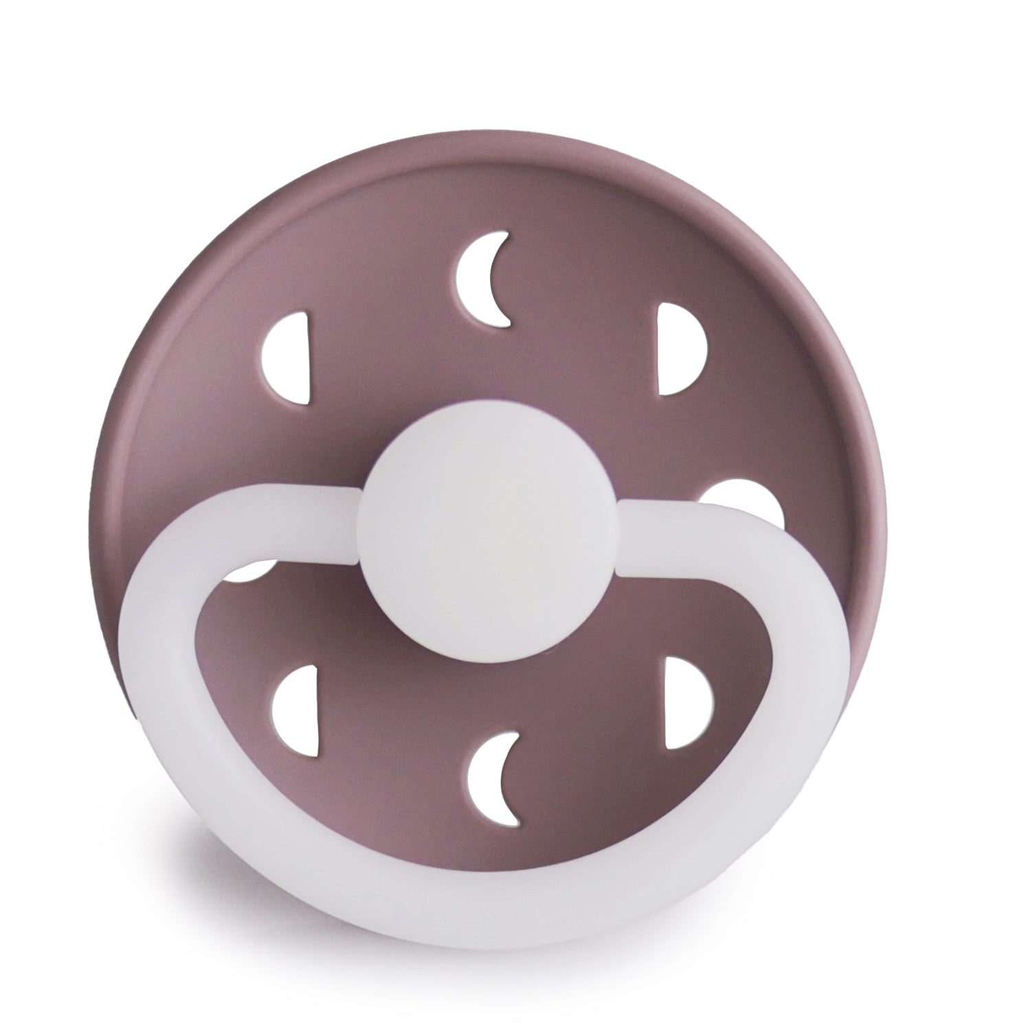 Frigg Moon Night - Round Silicone Pacifier - Twilight Mauve