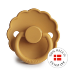 FRIGG Daisy - Round Latex Pacifier - Honey Gold