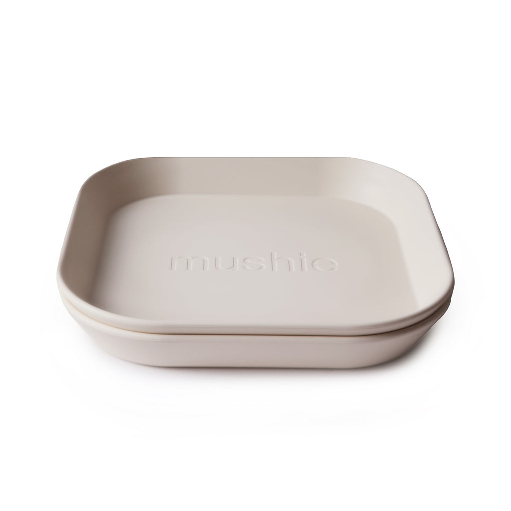 Mushie Plate Square 2P