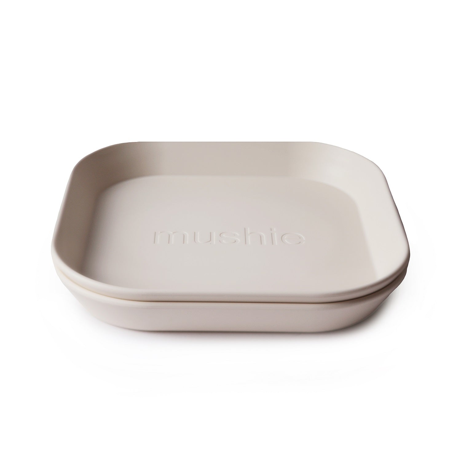 Mushie Plate Square 2P