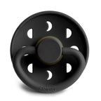 Frigg Moon - Round Latex Pacifier - Jet Black